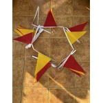 20m 54 flag 7.5"x11.75" Red/Yellow bunting