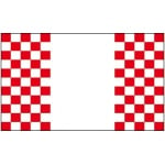 Checkered red/white panel flag (sleeve only) 5'x3'