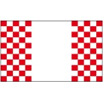 Checkered red/white panel flag (sleeve only) 5'x3'
