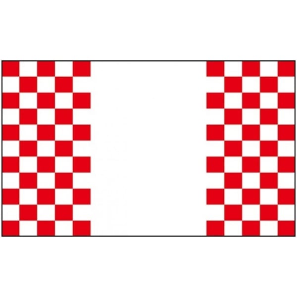 Checkered red/white panel flag (sleeve only) 5'x3'