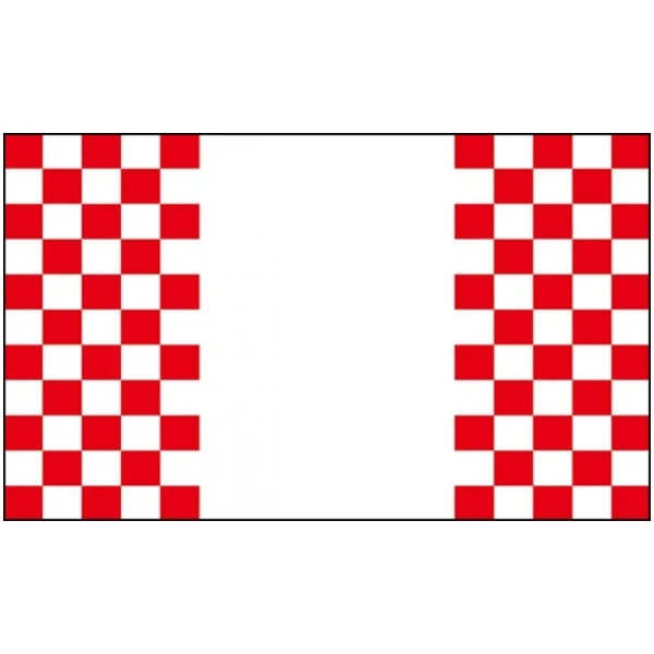 Checkered red/white panel flag (sleeve only) 5'x3'