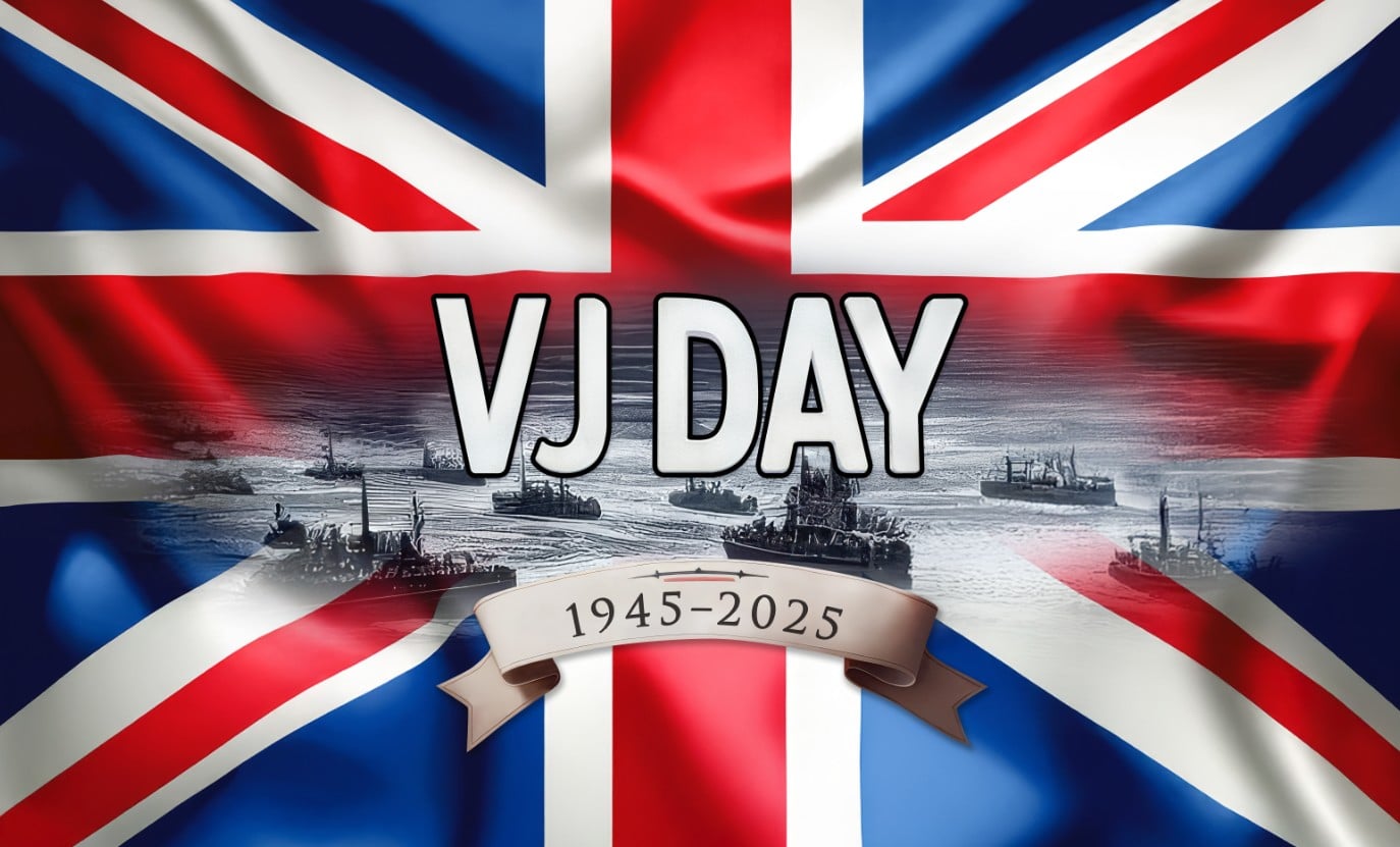 VJ DAY VJ DAY 80th Anniversary 1945-2025 5'x3' - Image 1