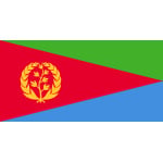 Eritrea medium hand flag