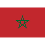 Morocco Table Flag