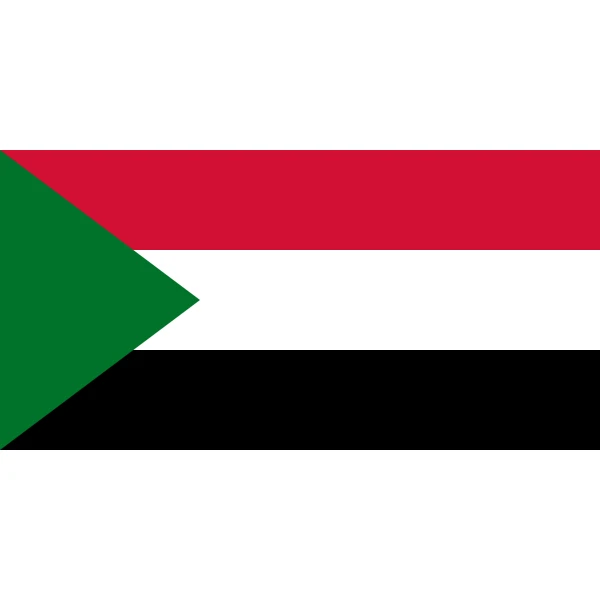 Sudan medium hand flag