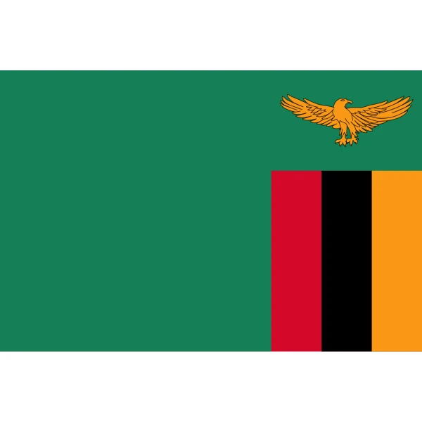 Zambia Table Flag