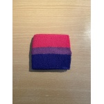 Bi Pride (Gay Pride) terry style wrist band/sweat band