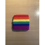 Rainbow (Gay Pride) terry style wrist band/sweat band