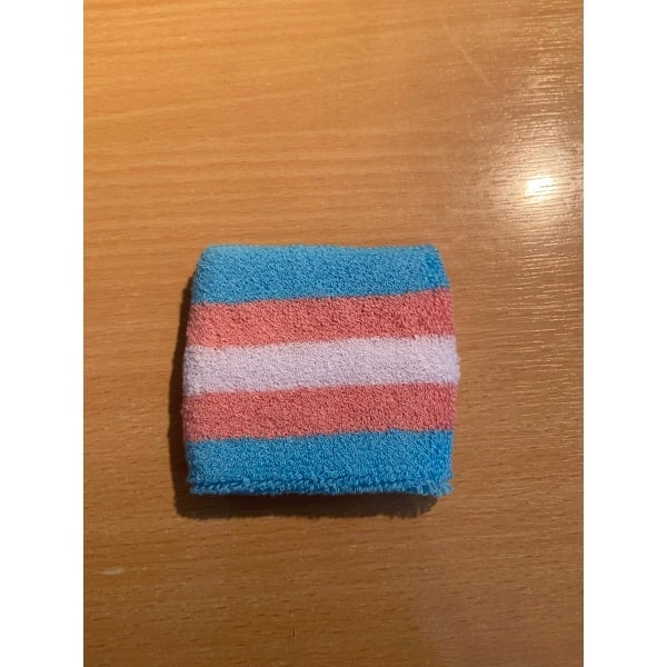 Transgender Monica Helms (Gay Pride) terry style wrist band/sweat band