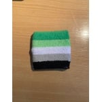 Aromantic (Gay Pride) terry style wrist band/sweat band