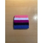 Genderfluid (Gay Pride) terry style wrist band/sweat band