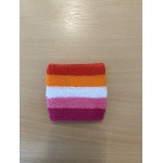 Lesbian 5 stripe (Gay Pride) terry style wrist band/sweat band