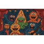 Musical Puppets 5'x3'