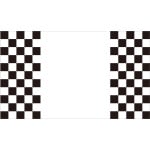 Checkered black/white panel flag (sleeve only) 5’x3′
