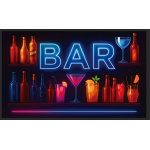 Neon Cocktail Bar 5'x3'