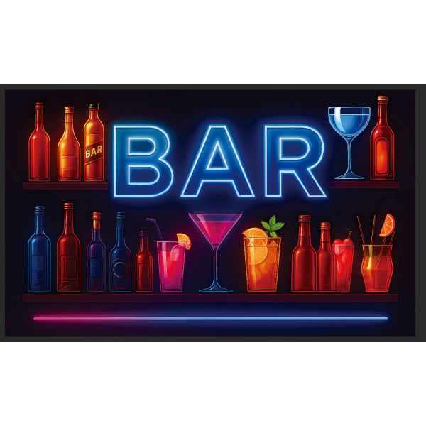 Neon Cocktail Bar 5'x3'