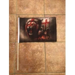 English Patriot with Lion large hand flag